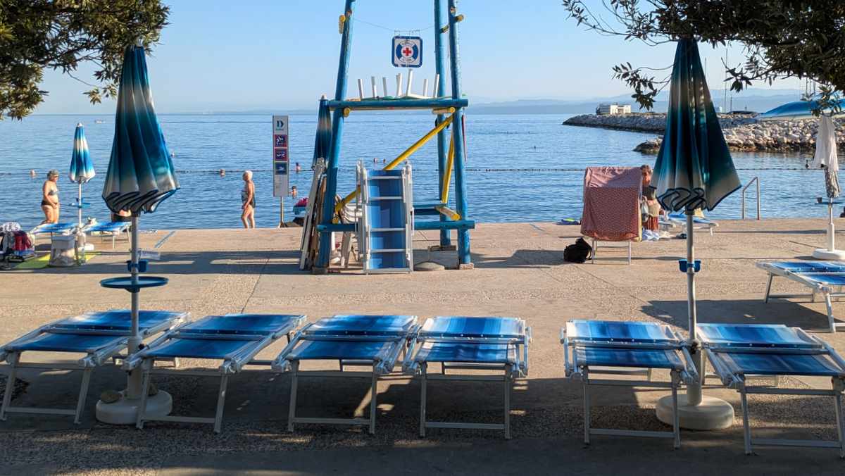 Delfin Beach in Izola in August 2026